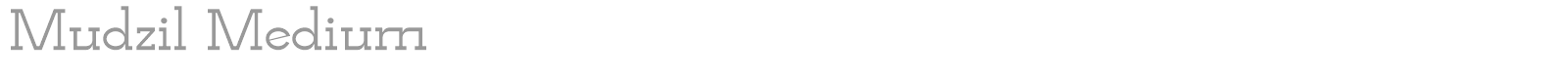 Mudzil font preview